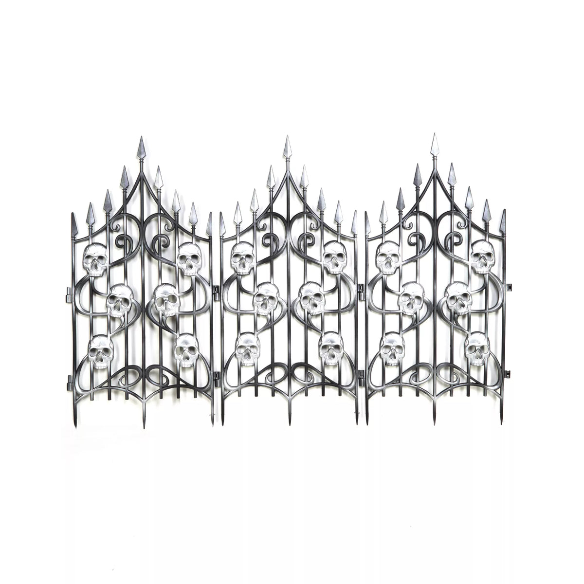 3 Ft Skull Swirl Fence