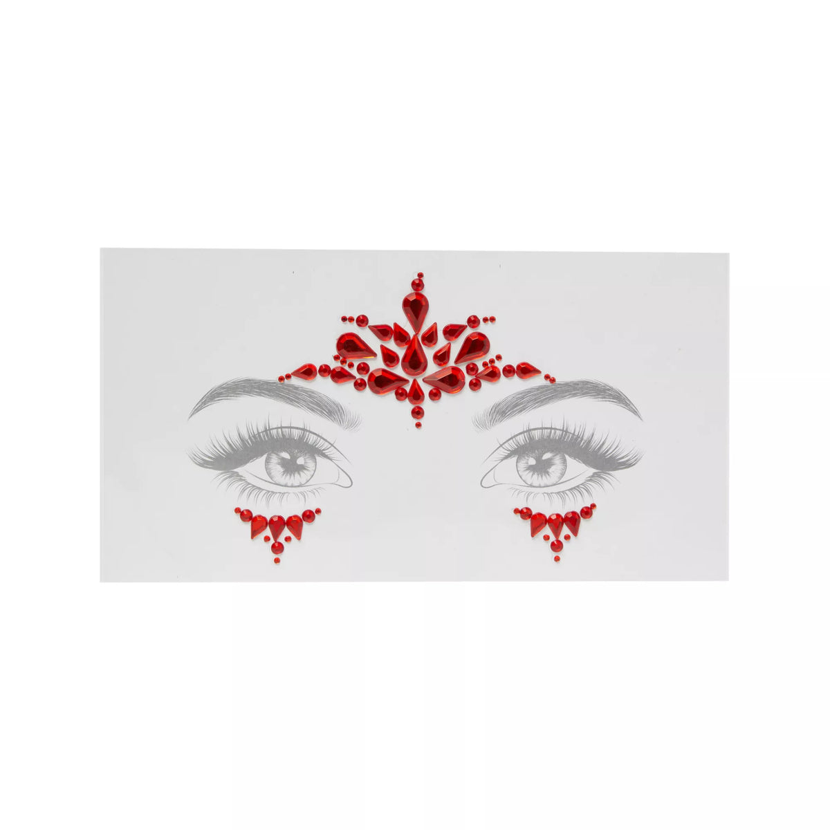Red Devil Jewel Face Decal