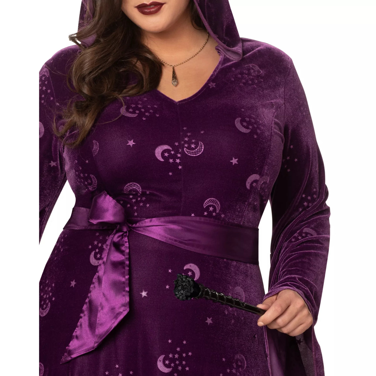 Plus Size Adult Velvet Celestial Robe