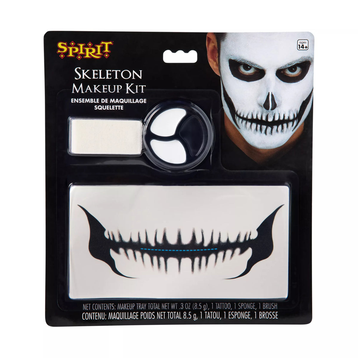 Skeleton Tattoo and Makeup Kit