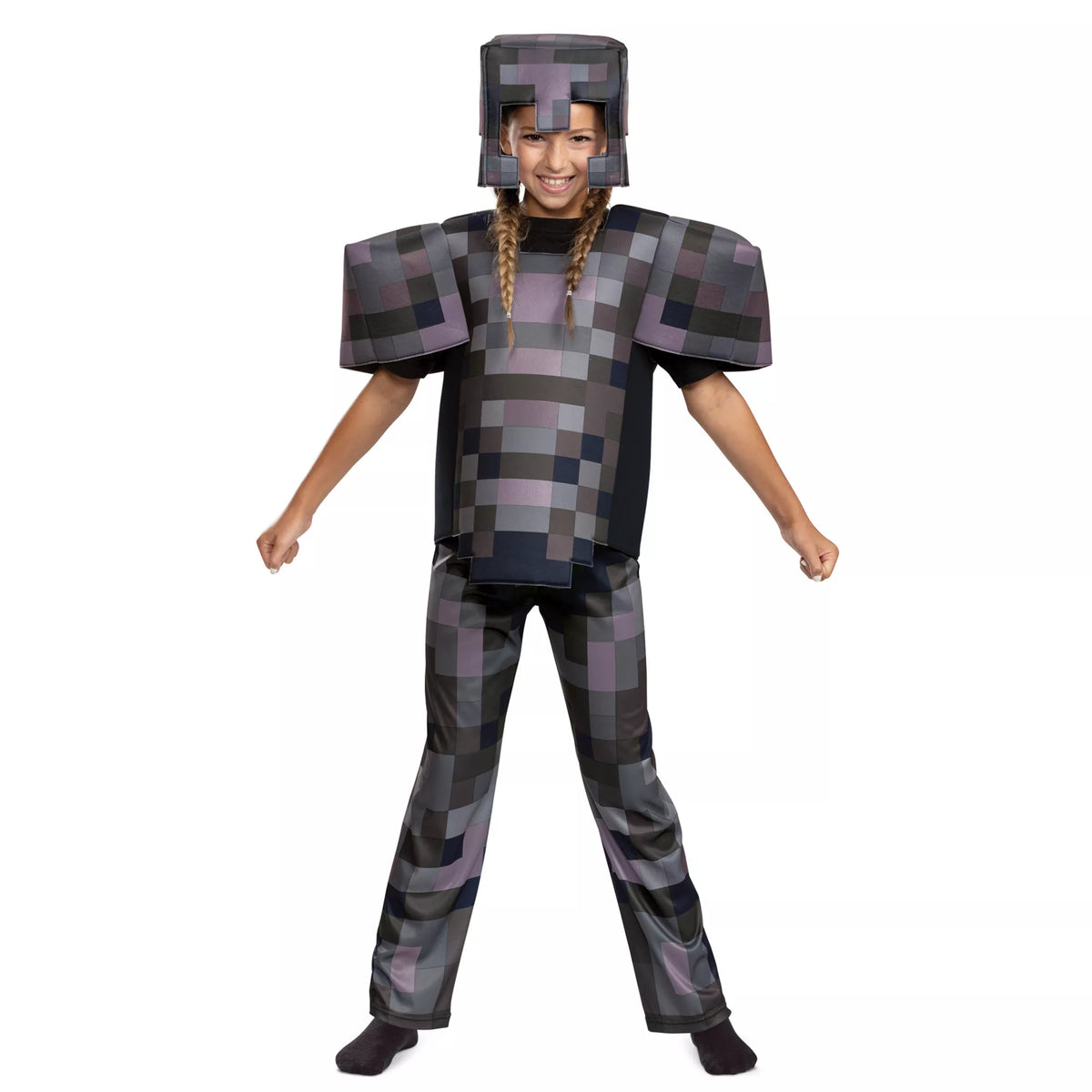 Kids Netherite Armor Costume Deluxe - Minecraft