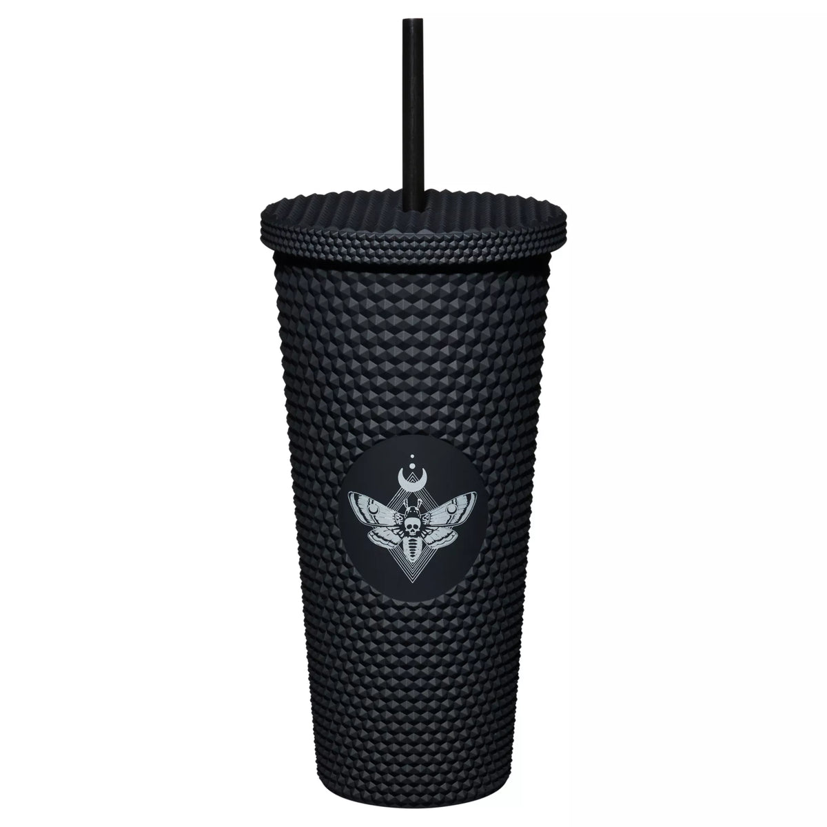 Studded Death Moth Cup with Straw - 20 oz.