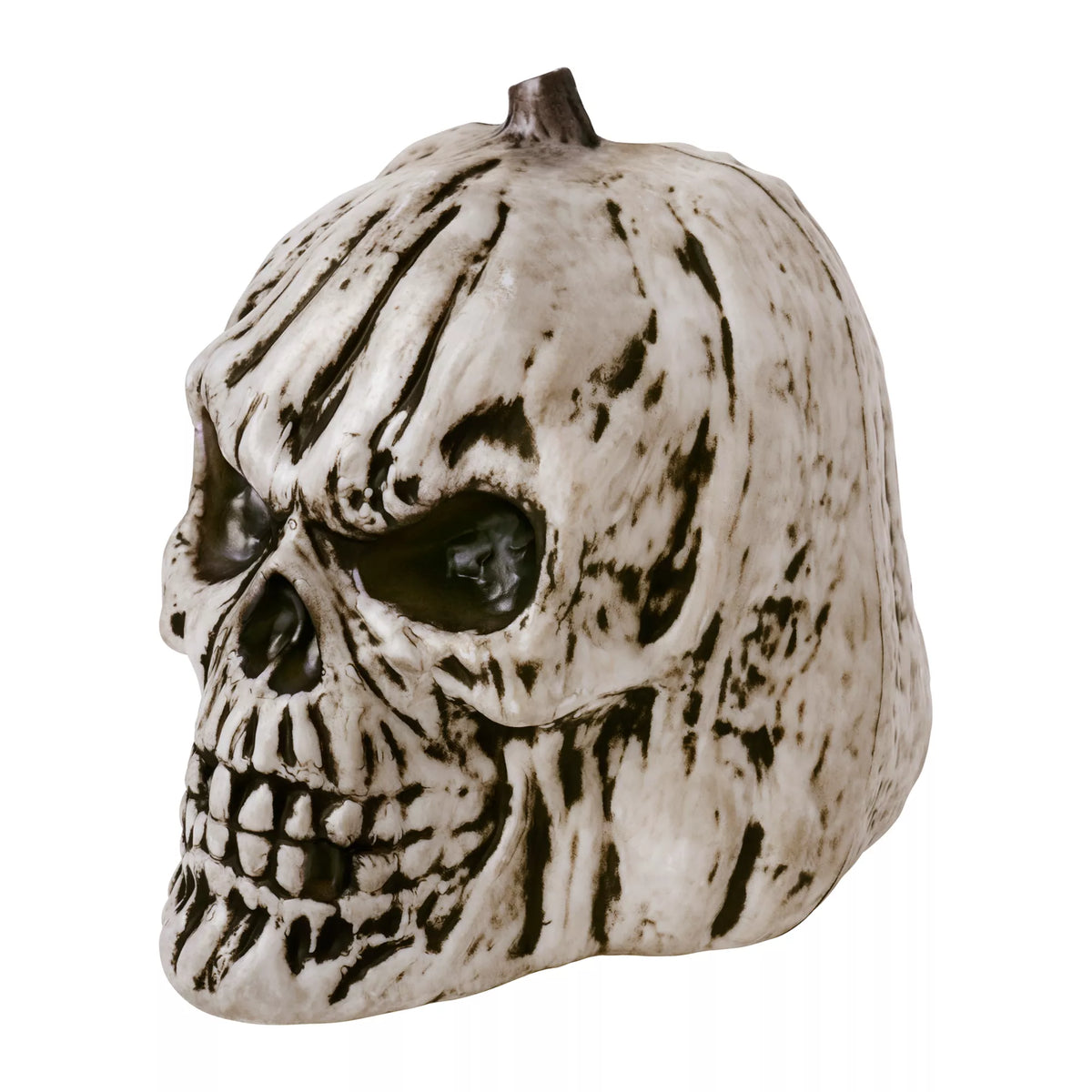 Black and White Pumpkin Skull