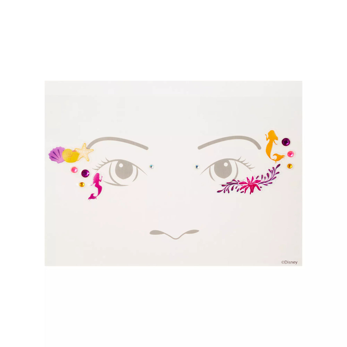 The Little Mermaid Face Decal - Disney Princess