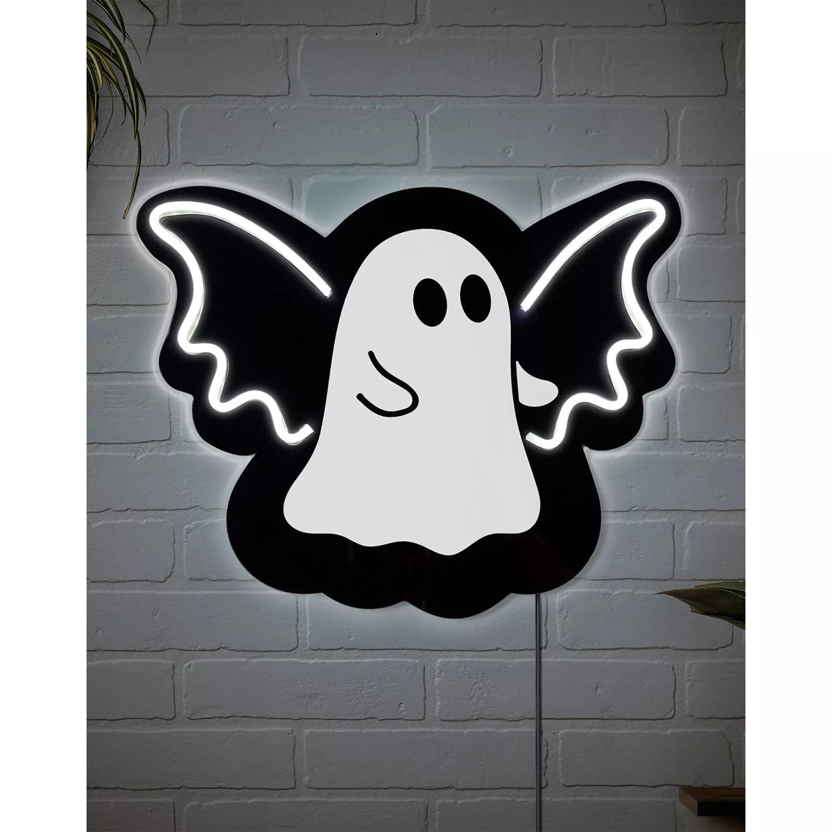 Ghost Bat Neon LED Light-Up Sign