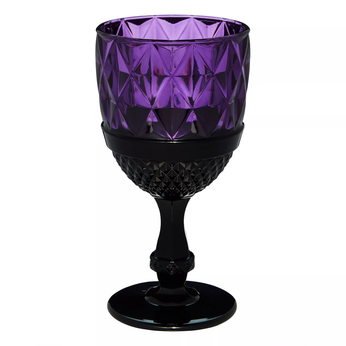 Purple Gothic Glass Goblet