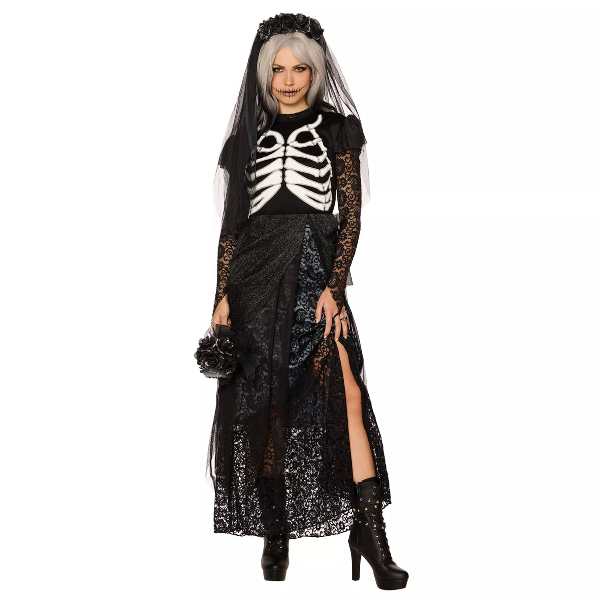 Adult Skeleton Bride Costume