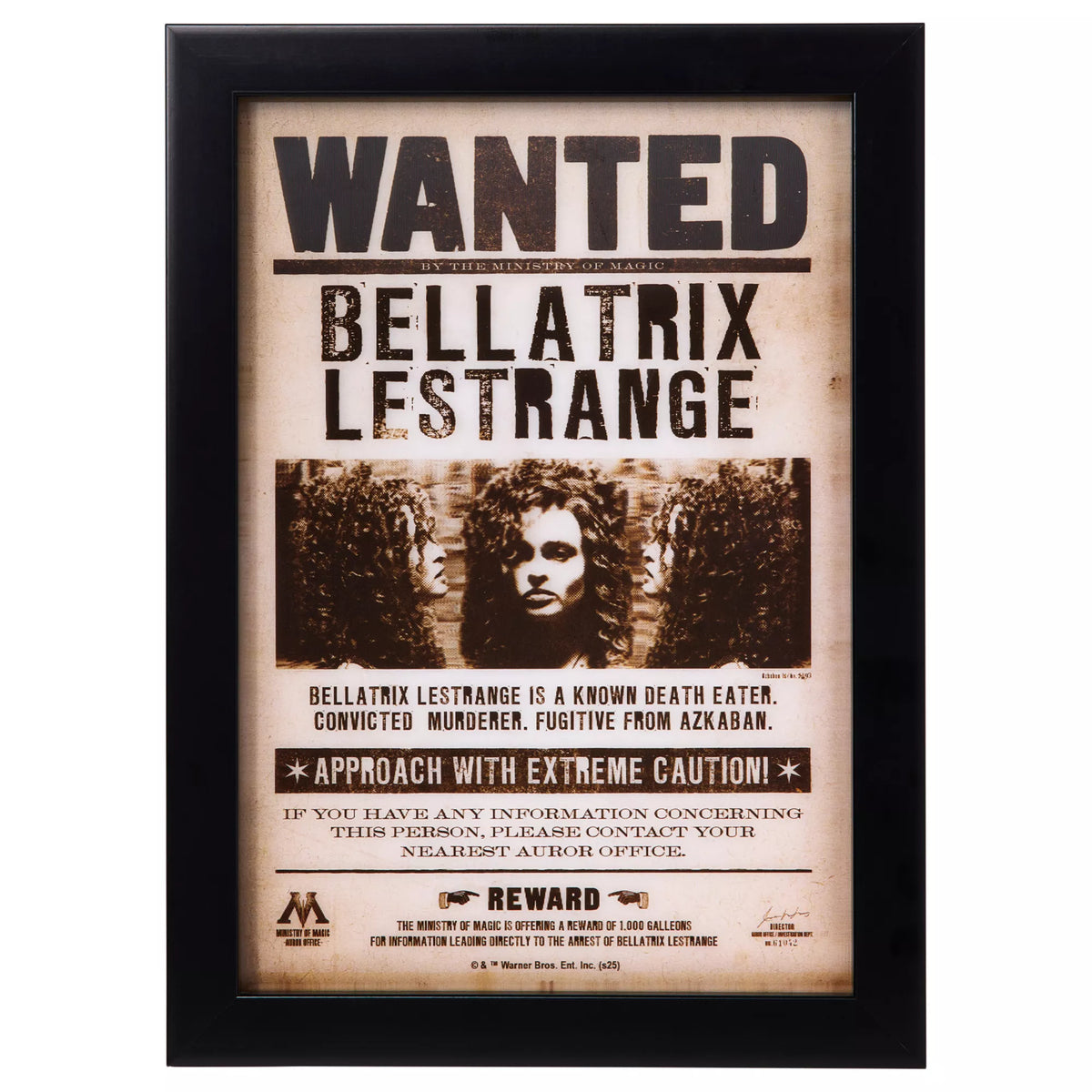 Bellatrix Lestrange Mugshot Sign - Harry Potter