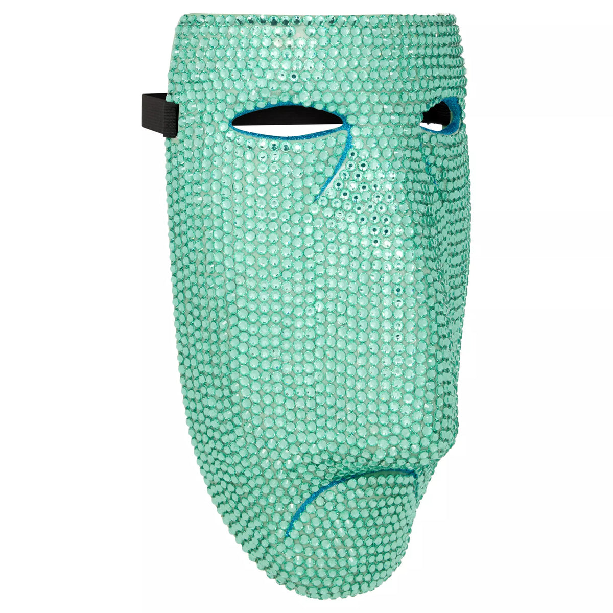 Bling Shock Green Rhinestone Half Mask -  The Nightmare Before Christmas