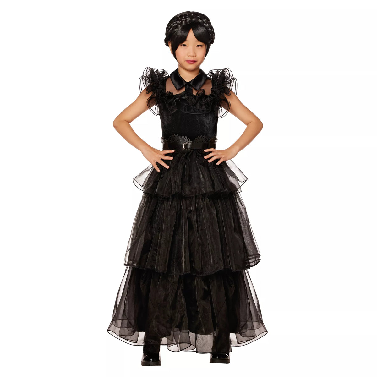 Kids Wednesday Addams Rave'N Dance Costume Deluxe