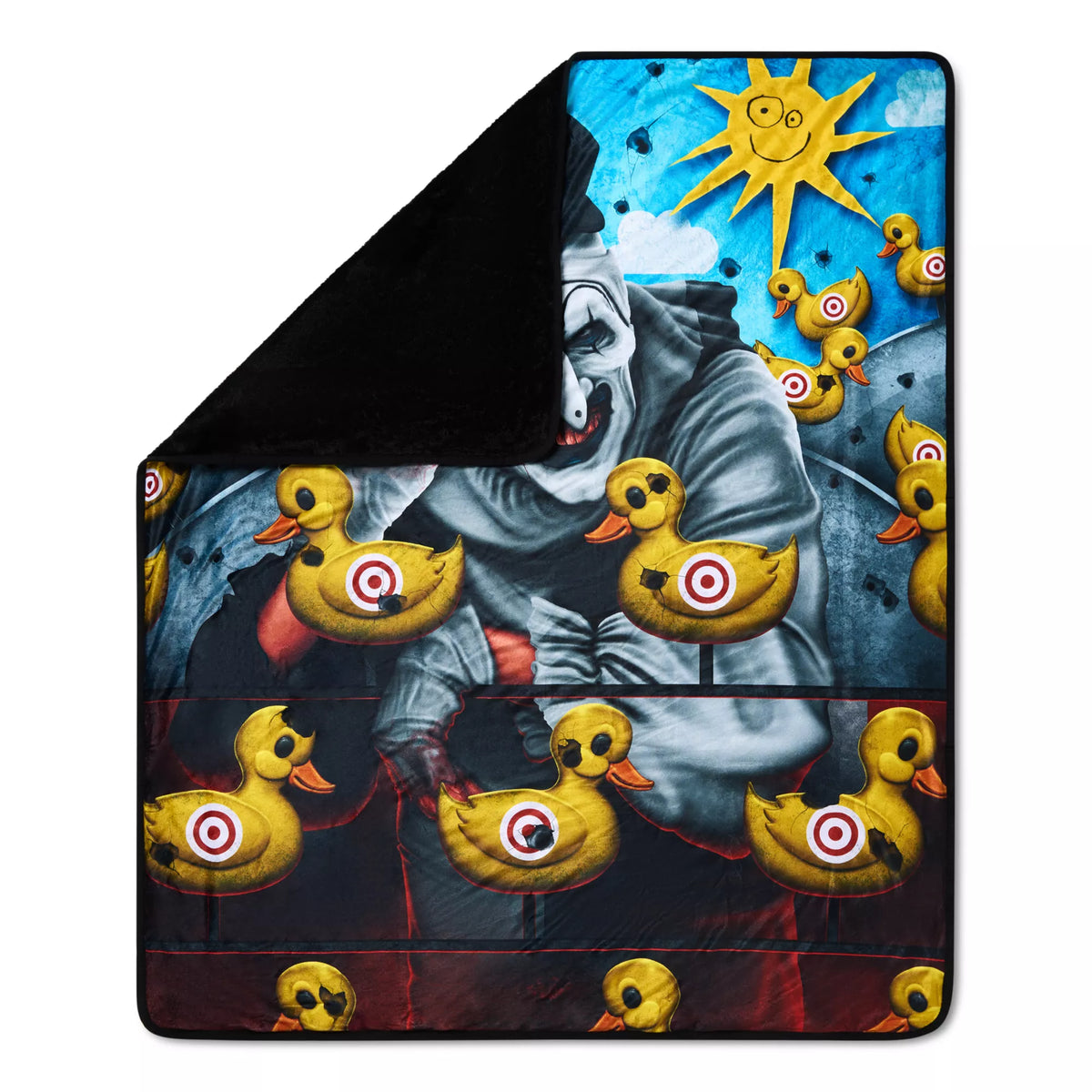 Art the Clown Ducks Fleece Blanket - Terrifier