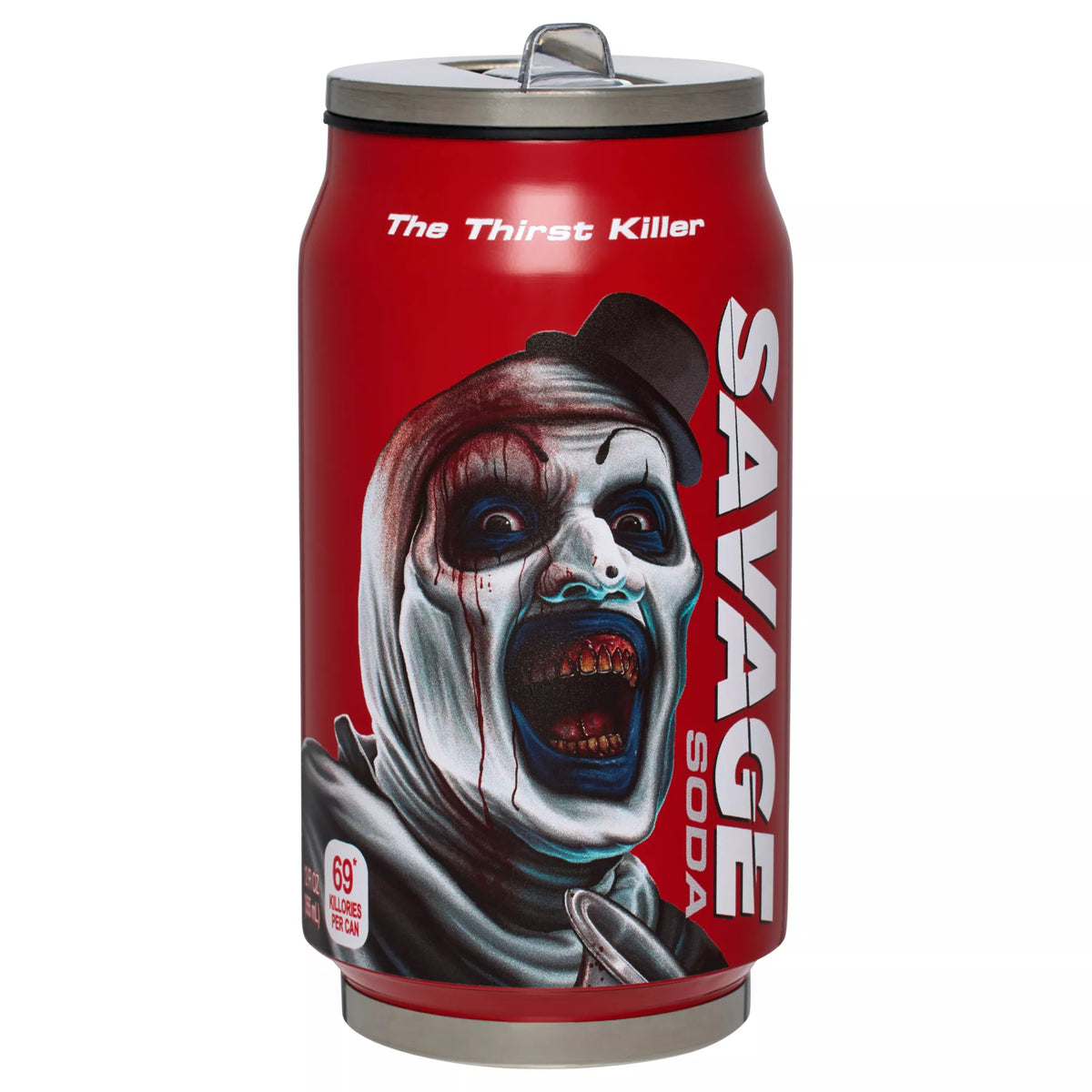 Art the Clown Savage Soda Reusable Can 12 oz. - Terrifier