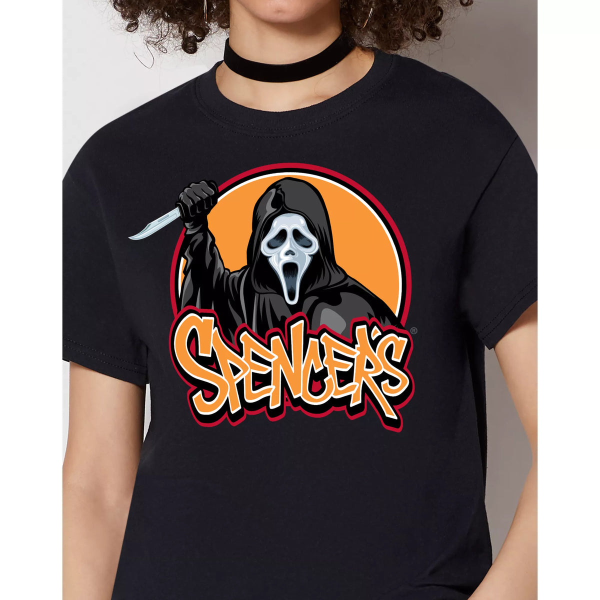 Ghost Face Spencer's Logo T Shirt