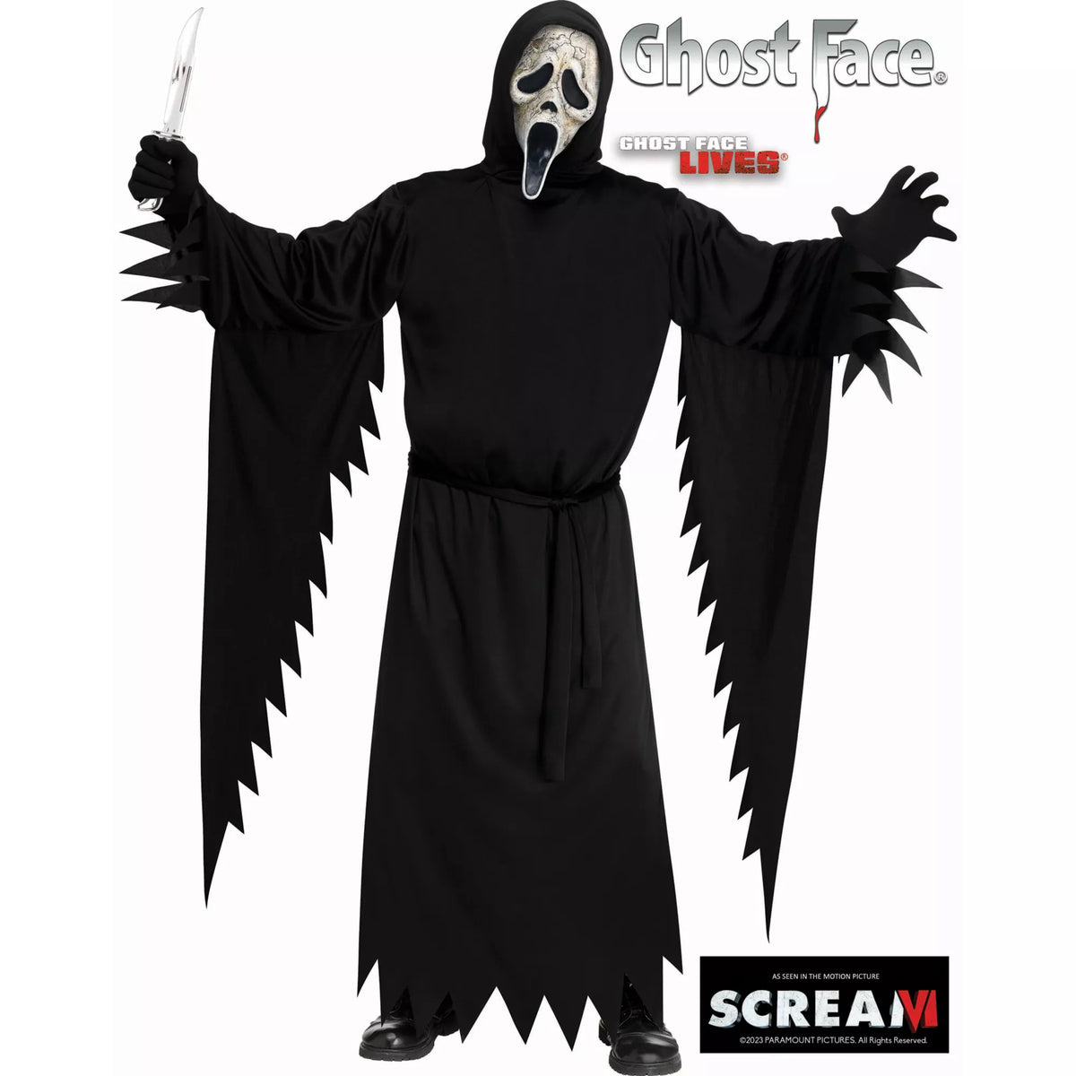 Adult Aged Ghost Face ® Plus Size Costume - Scream VI