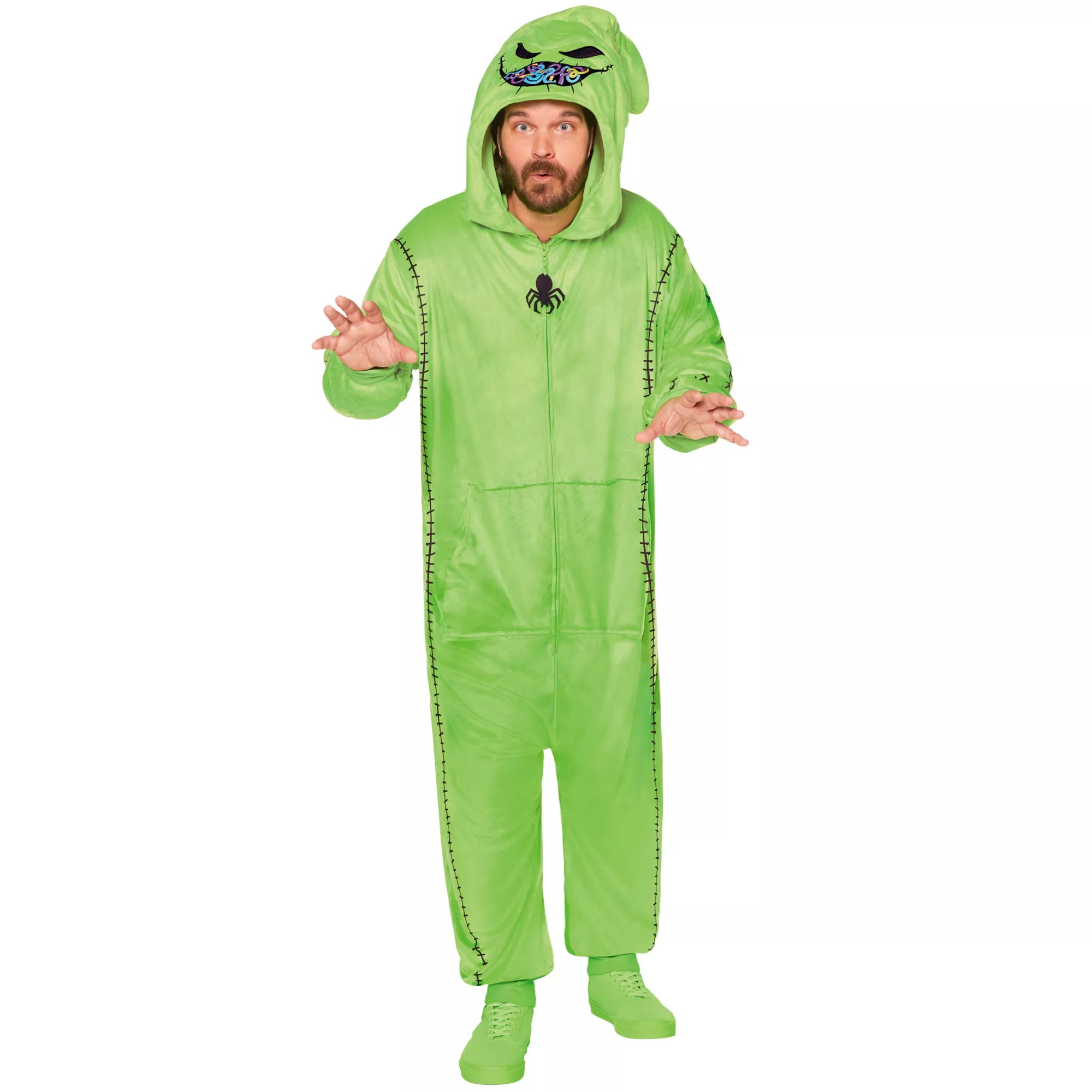Adult Oogie Boogie Plus Size Jumpsuit Costume - The Nightmare Before Christmas