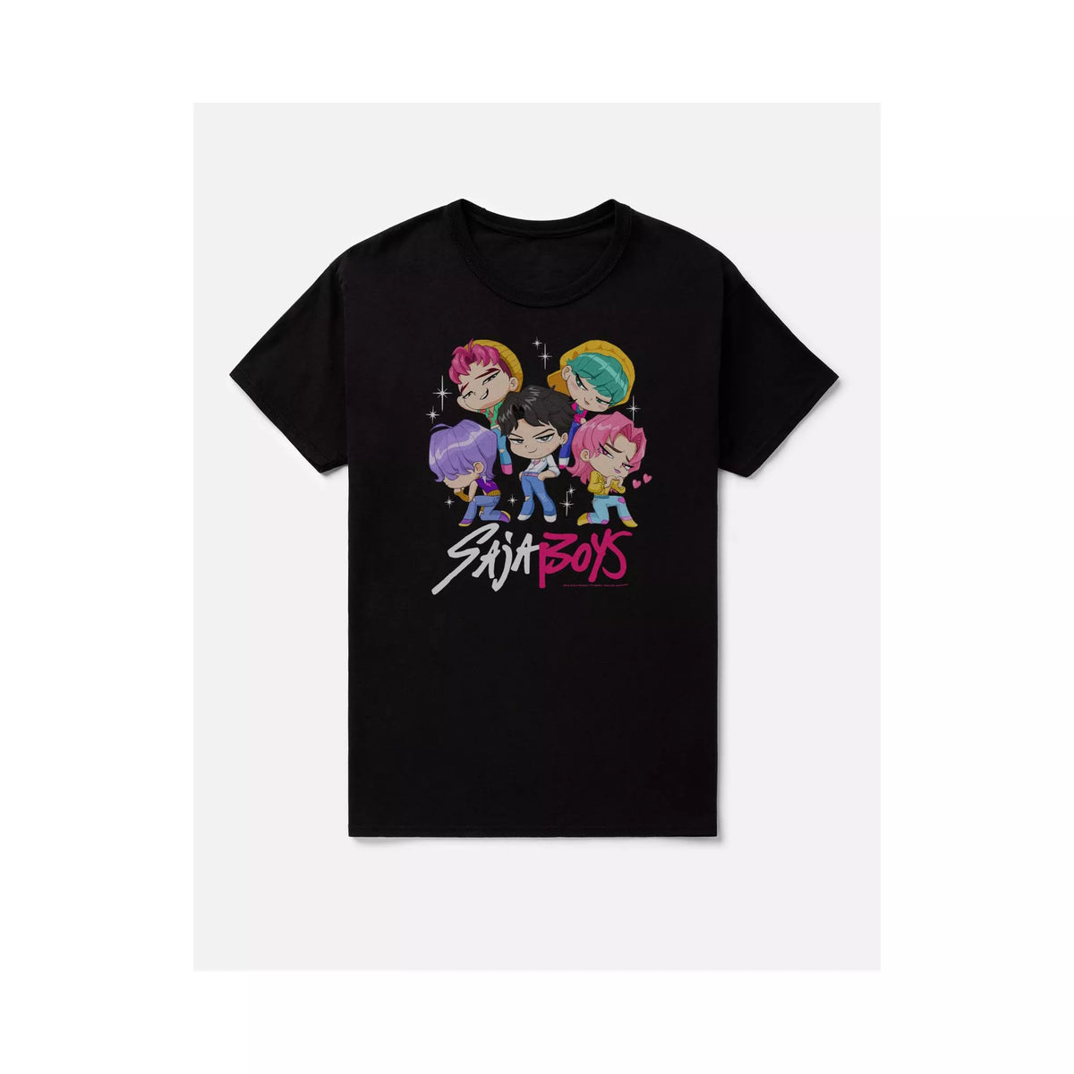 Saja Boys Chibi Group T Shirt - KPop Demon Hunters