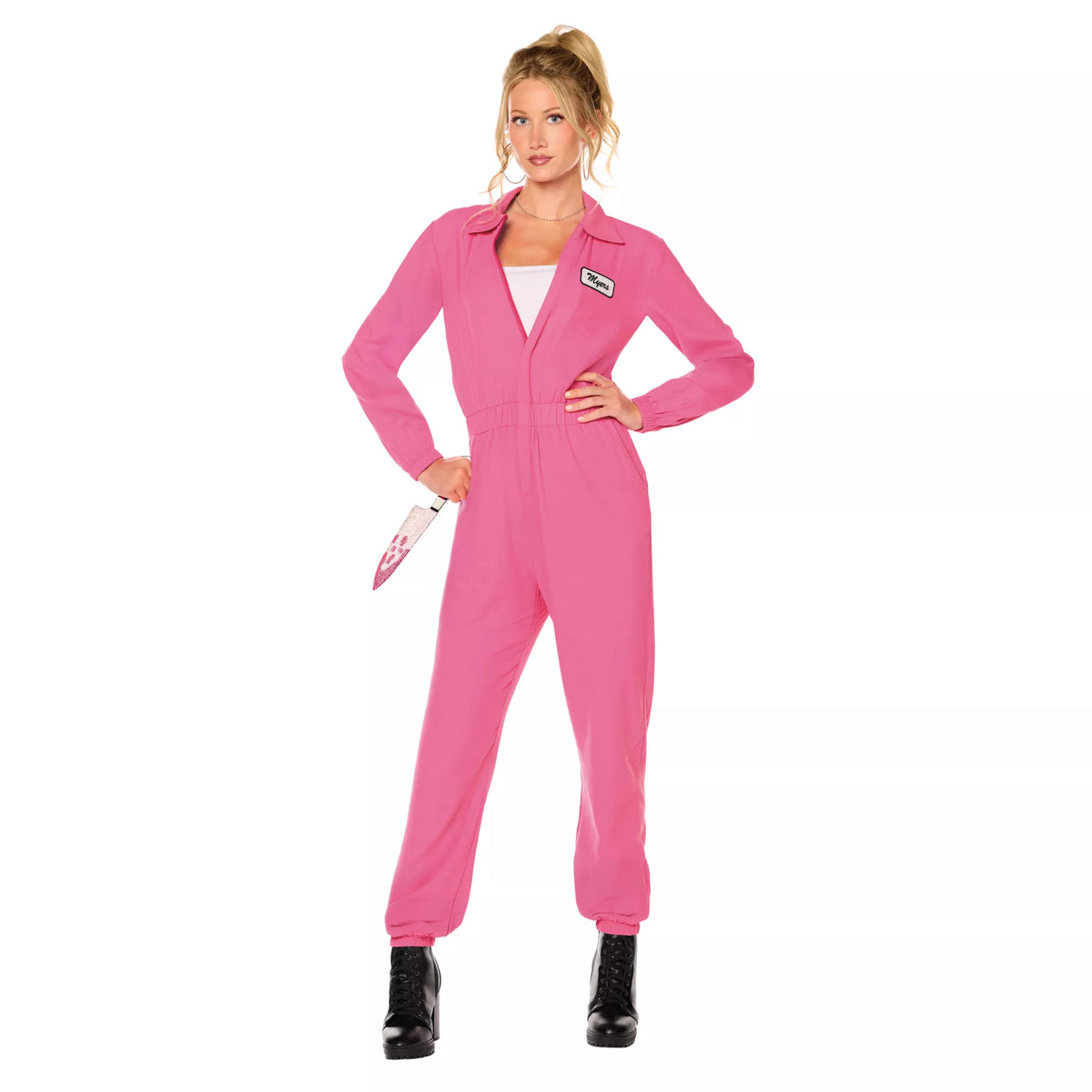 Adult Pink Michael Myers Jumpsuit Costume - Halloween II
